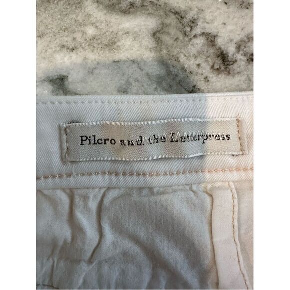 Pilcro Anthropologie Hyphen White Skinny Jeans Size 4 - Picture 5 of 7